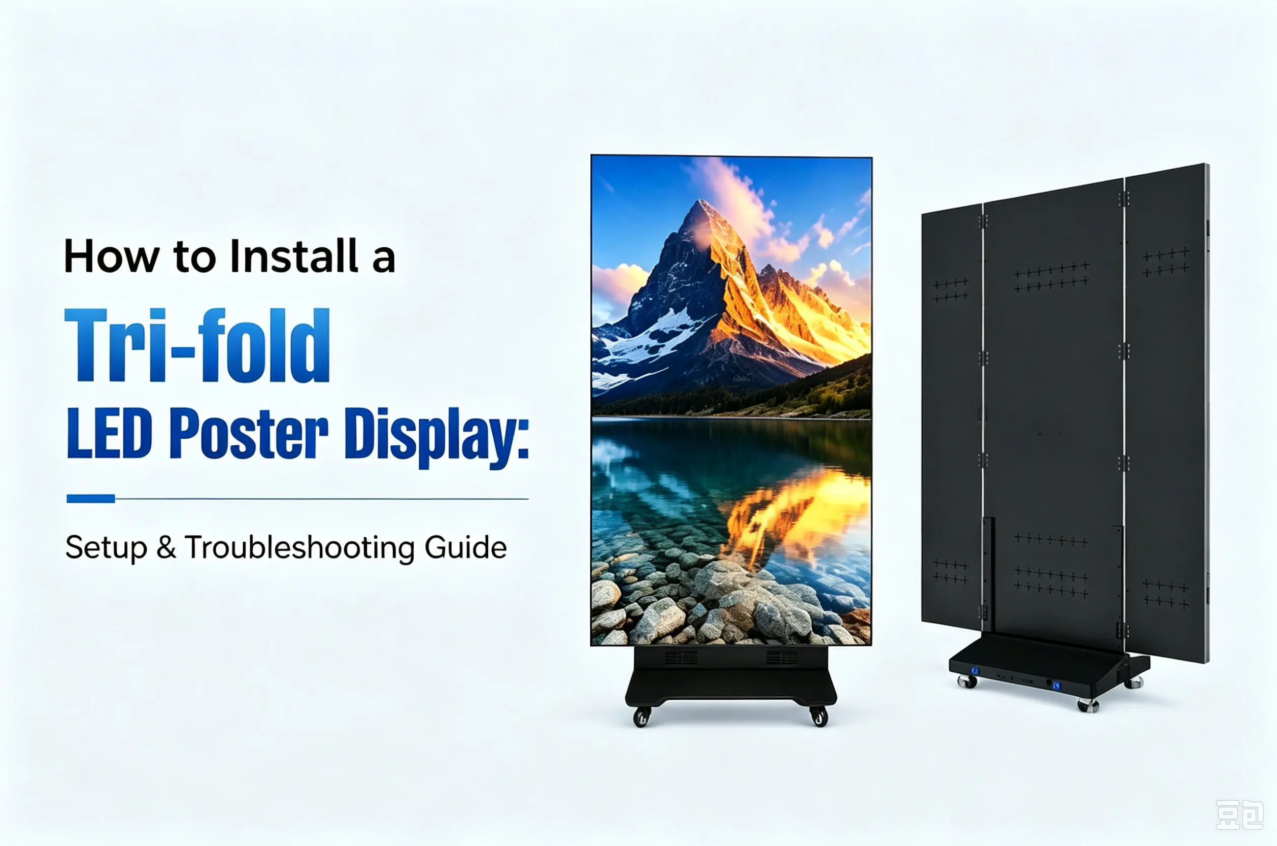 Tri-fold LED Poster Installation: Setup & Troubleshooting Guide